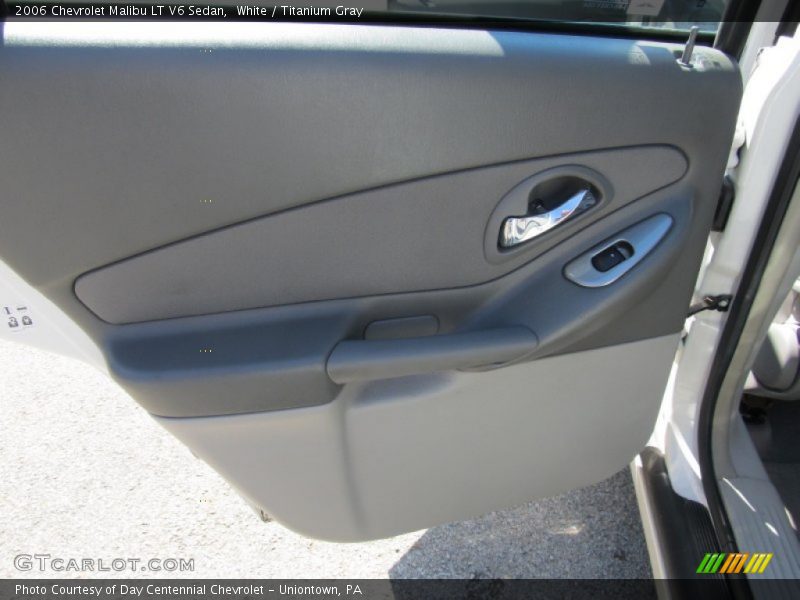 White / Titanium Gray 2006 Chevrolet Malibu LT V6 Sedan