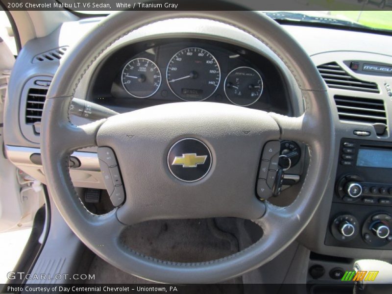 White / Titanium Gray 2006 Chevrolet Malibu LT V6 Sedan