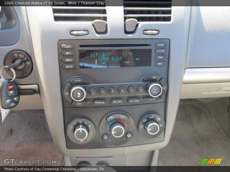 White / Titanium Gray 2006 Chevrolet Malibu LT V6 Sedan