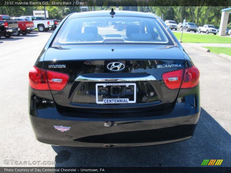 Ebony Black / Gray 2010 Hyundai Elantra GLS