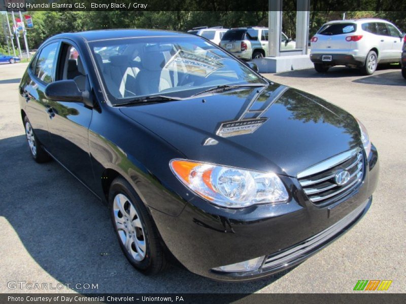 Ebony Black / Gray 2010 Hyundai Elantra GLS