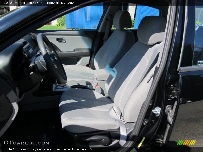 Ebony Black / Gray 2010 Hyundai Elantra GLS