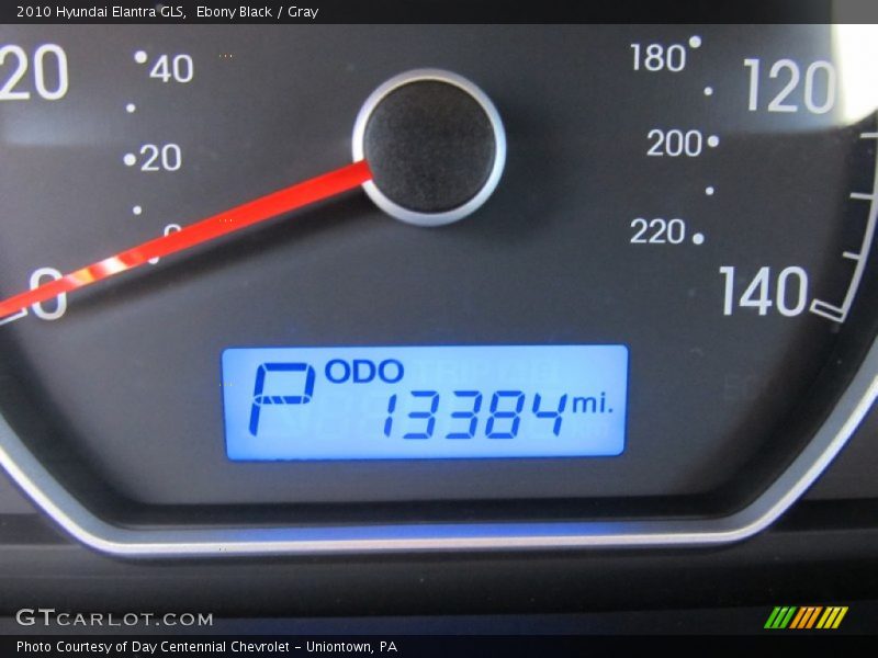 Ebony Black / Gray 2010 Hyundai Elantra GLS