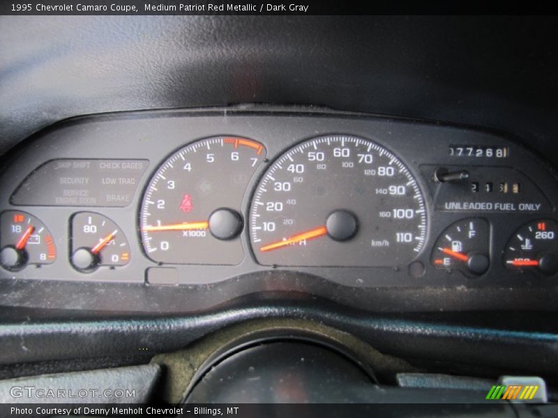 1995 Camaro Coupe Coupe Gauges