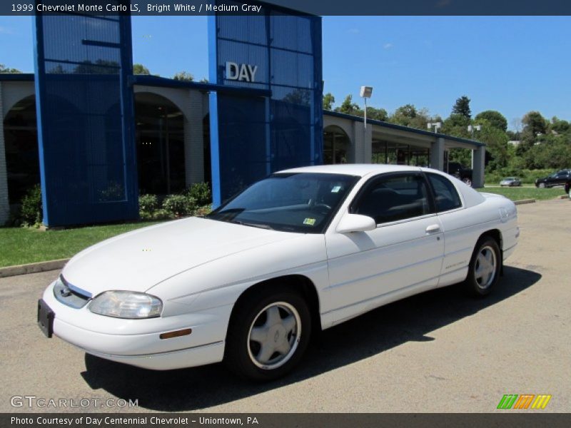 Bright White / Medium Gray 1999 Chevrolet Monte Carlo LS