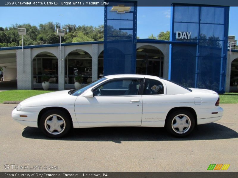 Bright White / Medium Gray 1999 Chevrolet Monte Carlo LS
