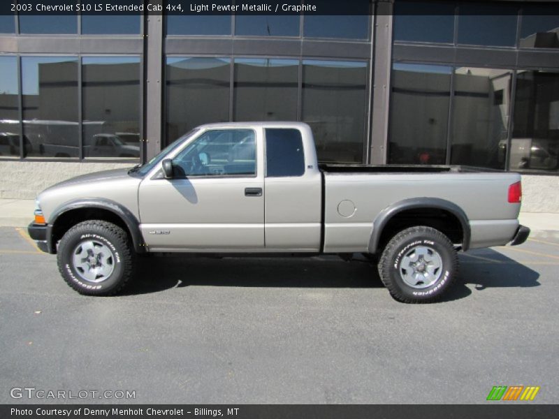  2003 S10 LS Extended Cab 4x4 Light Pewter Metallic