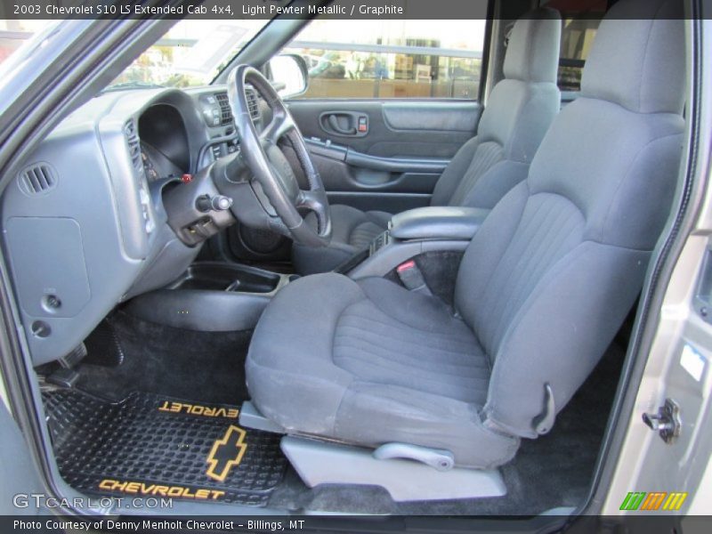  2003 S10 LS Extended Cab 4x4 Graphite Interior