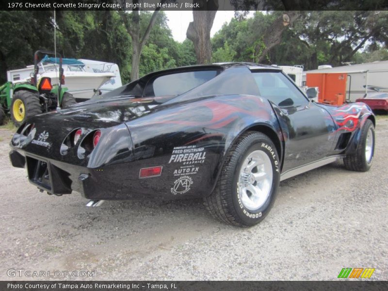 Bright Blue Metallic / Black 1976 Chevrolet Corvette Stingray Coupe