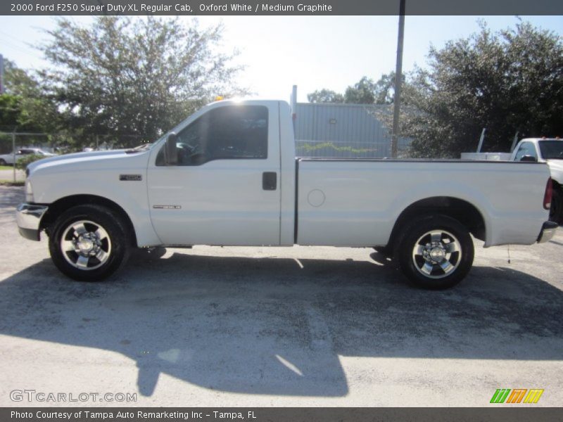 Oxford White / Medium Graphite 2000 Ford F250 Super Duty XL Regular Cab