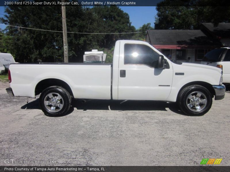 Oxford White / Medium Graphite 2000 Ford F250 Super Duty XL Regular Cab