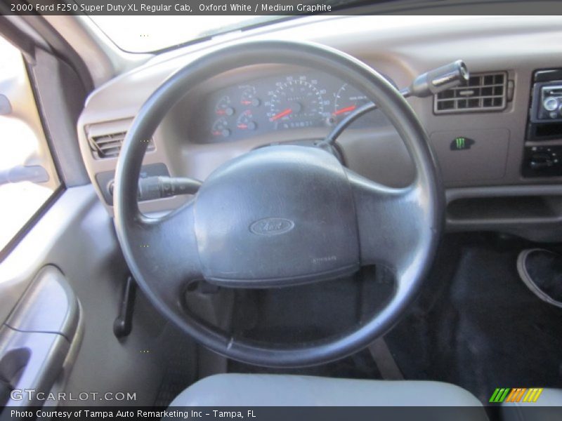 Oxford White / Medium Graphite 2000 Ford F250 Super Duty XL Regular Cab