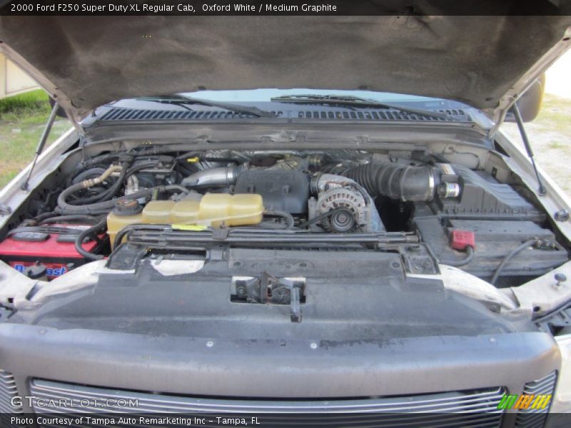 Oxford White / Medium Graphite 2000 Ford F250 Super Duty XL Regular Cab