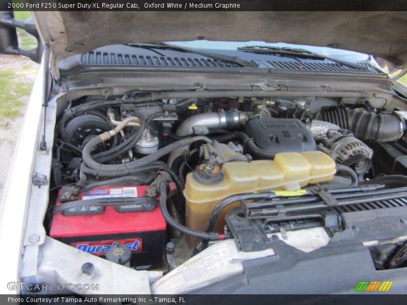 Oxford White / Medium Graphite 2000 Ford F250 Super Duty XL Regular Cab
