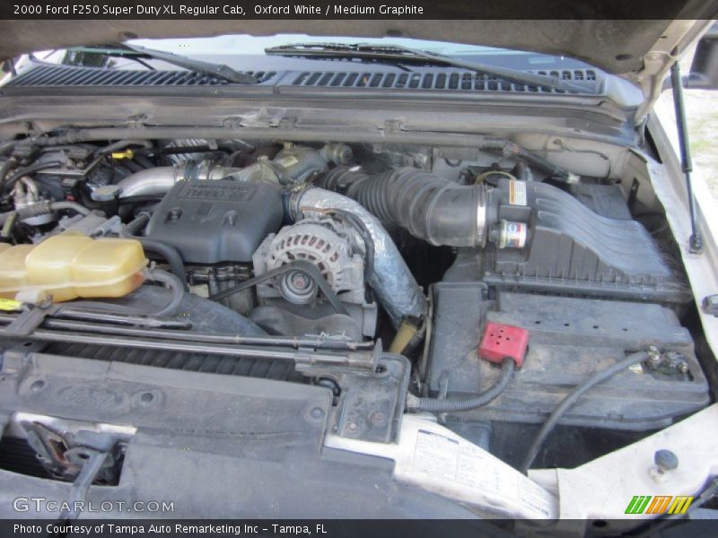 Oxford White / Medium Graphite 2000 Ford F250 Super Duty XL Regular Cab