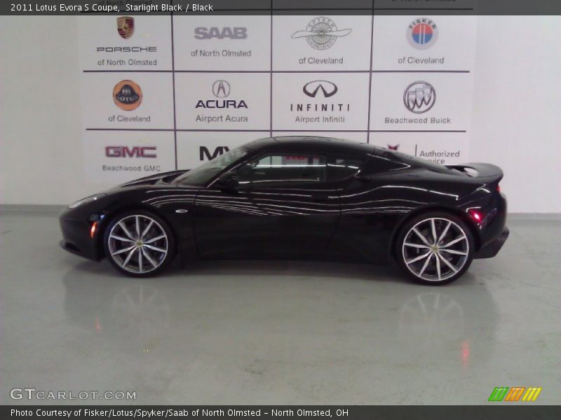 Starlight Black / Black 2011 Lotus Evora S Coupe