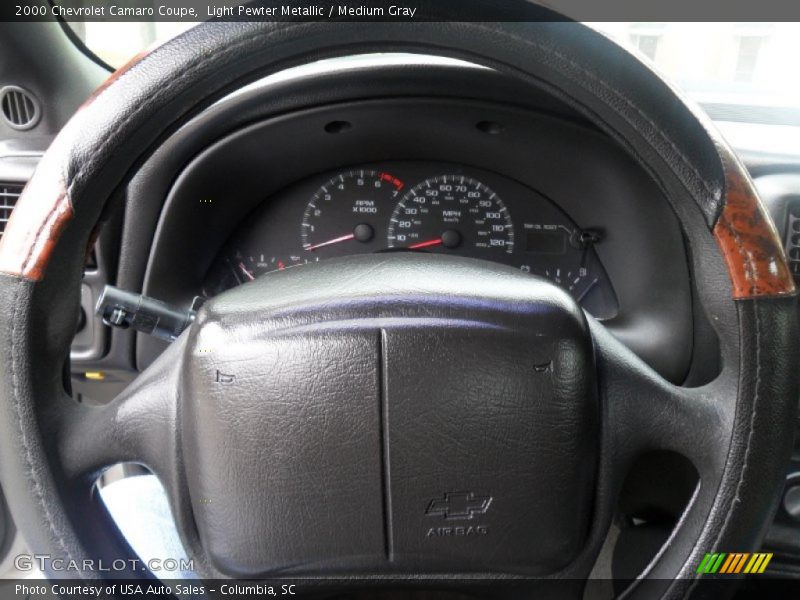 Light Pewter Metallic / Medium Gray 2000 Chevrolet Camaro Coupe