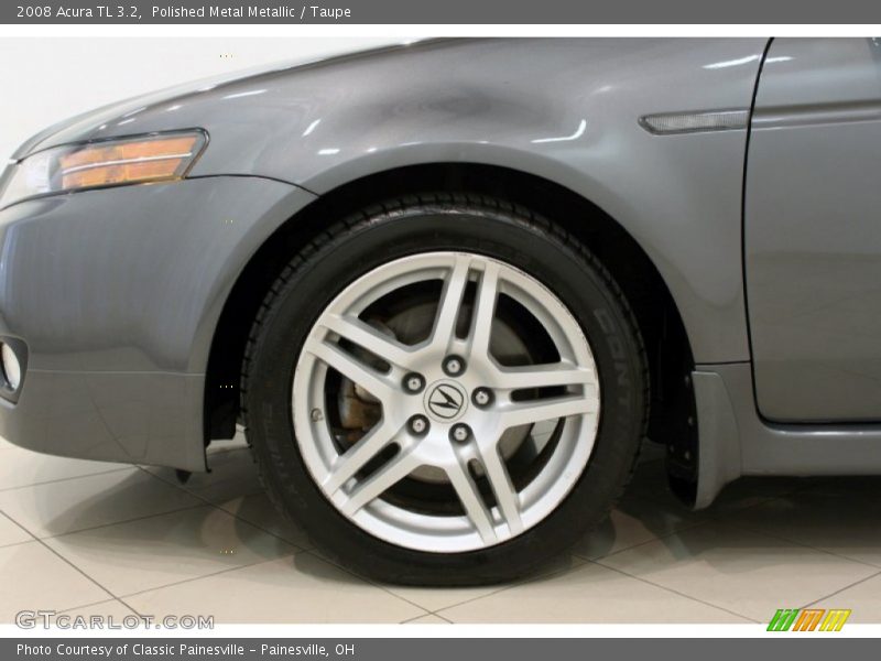 Polished Metal Metallic / Taupe 2008 Acura TL 3.2