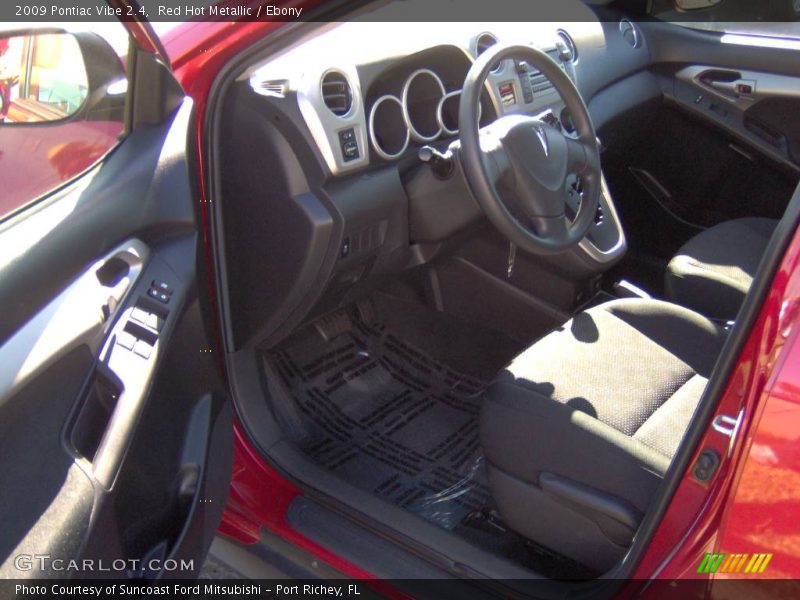 Red Hot Metallic / Ebony 2009 Pontiac Vibe 2.4