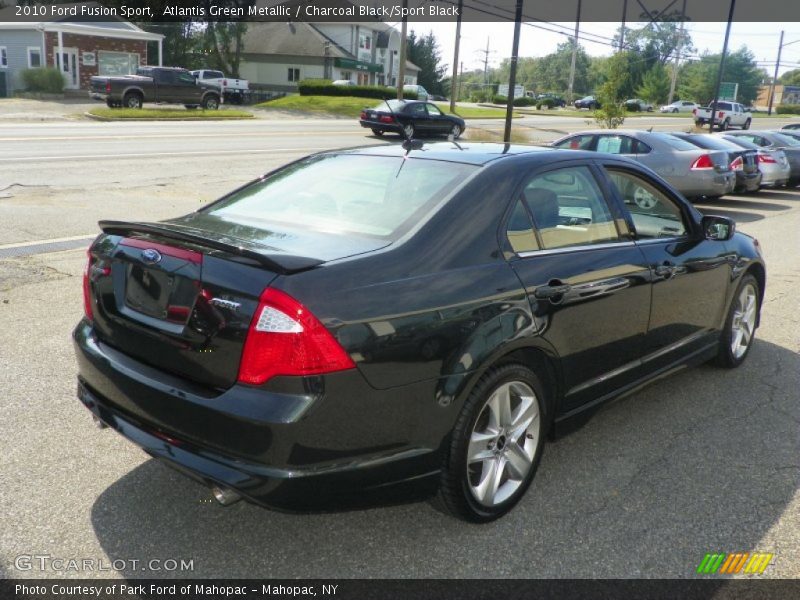 Atlantis Green Metallic / Charcoal Black/Sport Black 2010 Ford Fusion Sport