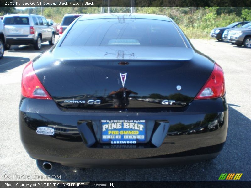 Black / Ebony Black 2008 Pontiac G6 GT Coupe