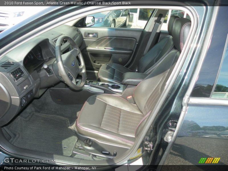 Atlantis Green Metallic / Charcoal Black/Sport Black 2010 Ford Fusion Sport