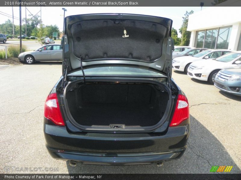 Atlantis Green Metallic / Charcoal Black/Sport Black 2010 Ford Fusion Sport