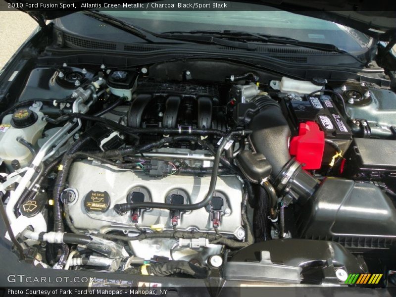 Atlantis Green Metallic / Charcoal Black/Sport Black 2010 Ford Fusion Sport
