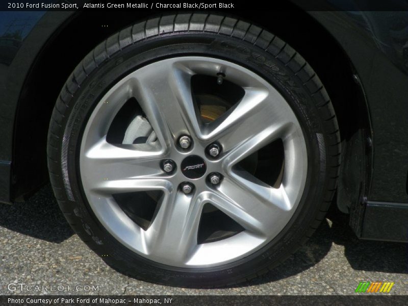 Atlantis Green Metallic / Charcoal Black/Sport Black 2010 Ford Fusion Sport