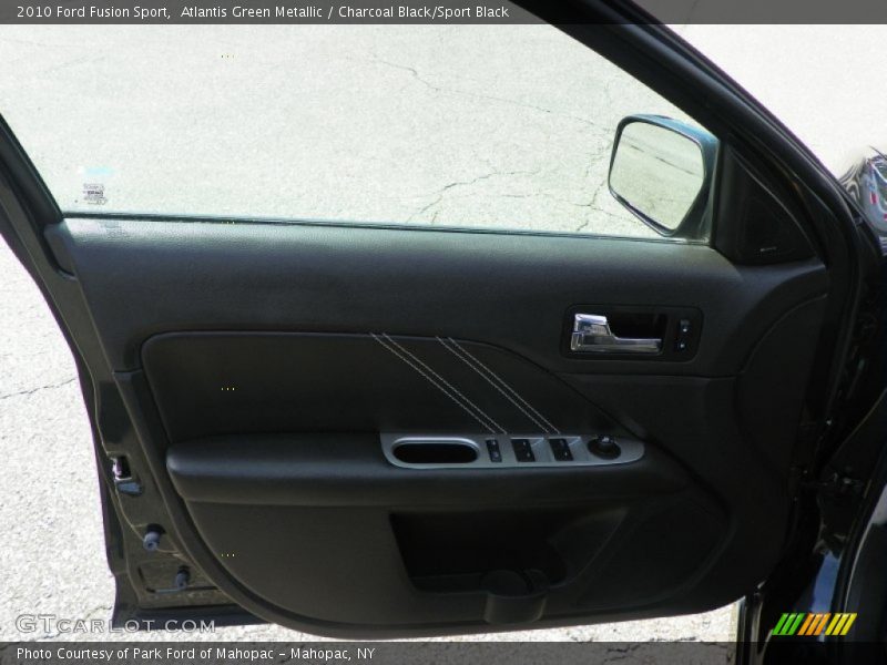 Atlantis Green Metallic / Charcoal Black/Sport Black 2010 Ford Fusion Sport