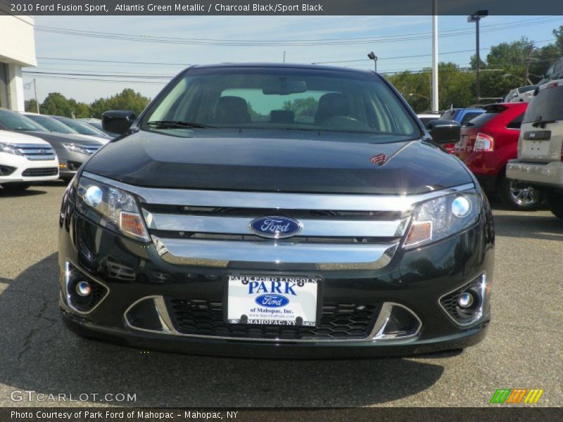 Atlantis Green Metallic / Charcoal Black/Sport Black 2010 Ford Fusion Sport