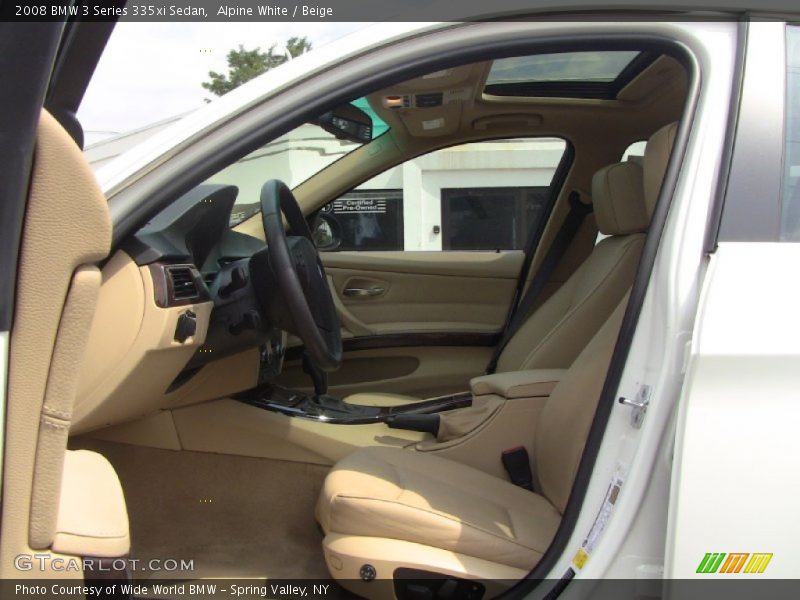Alpine White / Beige 2008 BMW 3 Series 335xi Sedan