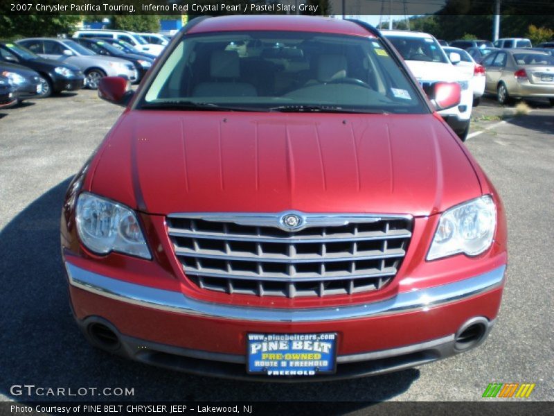 Inferno Red Crystal Pearl / Pastel Slate Gray 2007 Chrysler Pacifica Touring