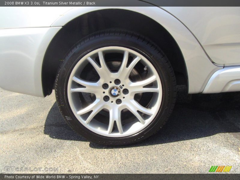 Titanium Silver Metallic / Black 2008 BMW X3 3.0si
