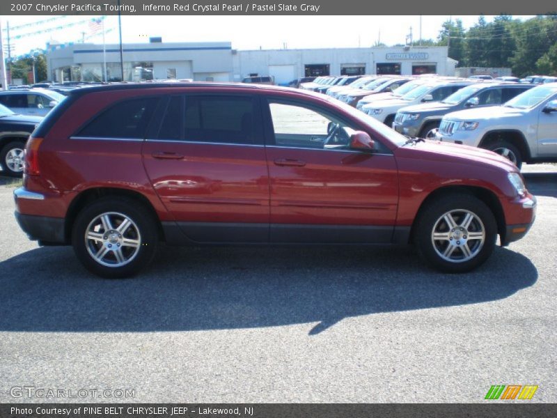 Inferno Red Crystal Pearl / Pastel Slate Gray 2007 Chrysler Pacifica Touring