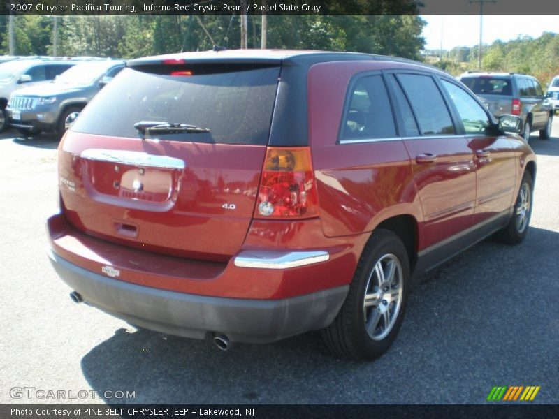 Inferno Red Crystal Pearl / Pastel Slate Gray 2007 Chrysler Pacifica Touring