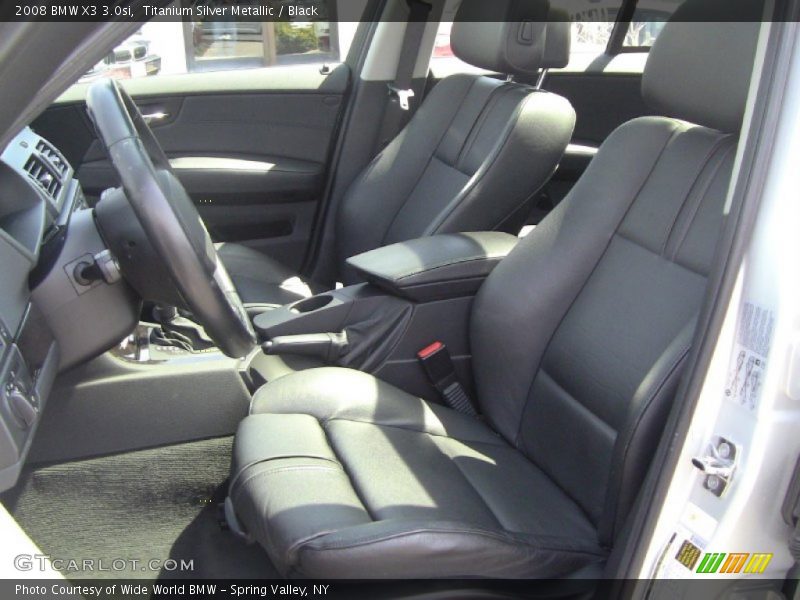 Titanium Silver Metallic / Black 2008 BMW X3 3.0si