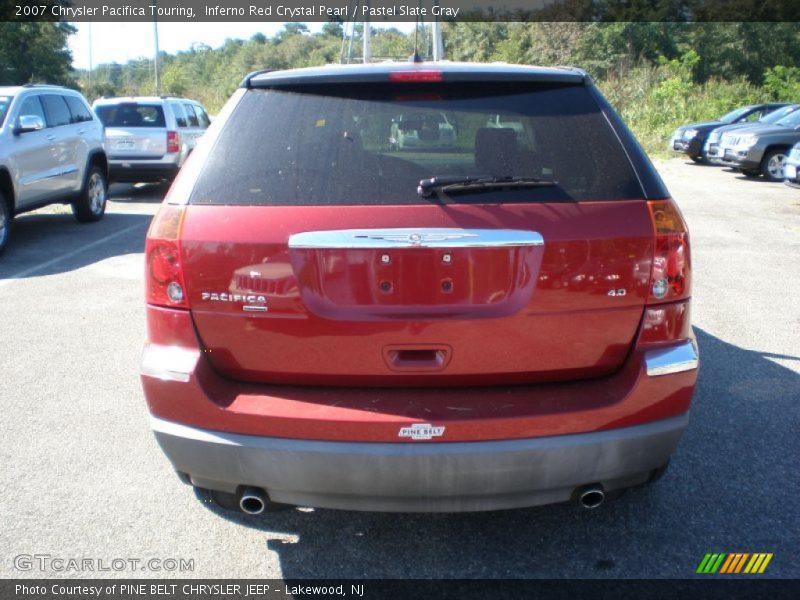 Inferno Red Crystal Pearl / Pastel Slate Gray 2007 Chrysler Pacifica Touring