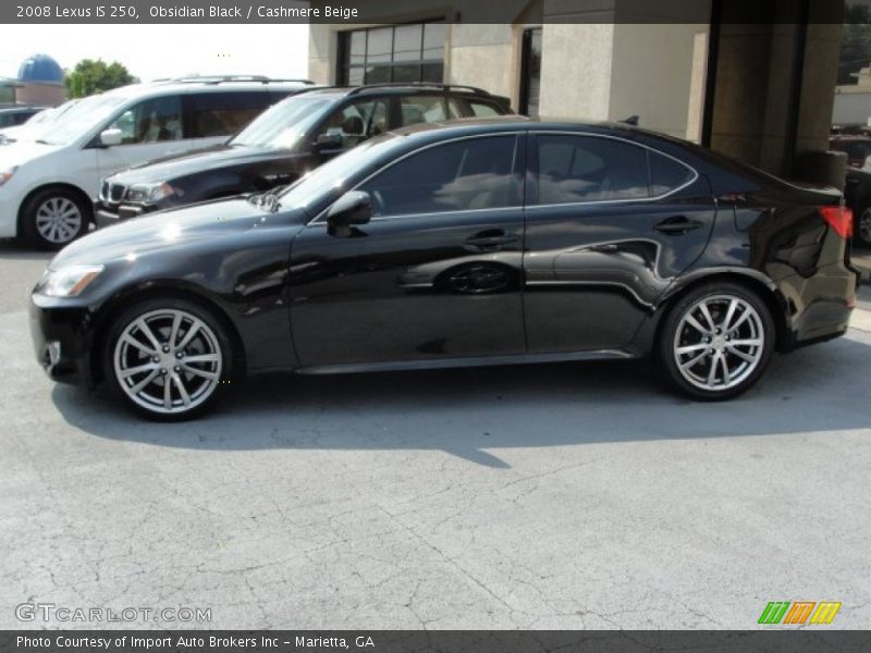 Obsidian Black / Cashmere Beige 2008 Lexus IS 250