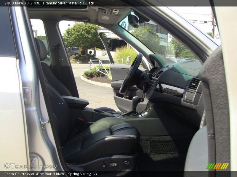 Titanium Silver Metallic / Black 2008 BMW X3 3.0si