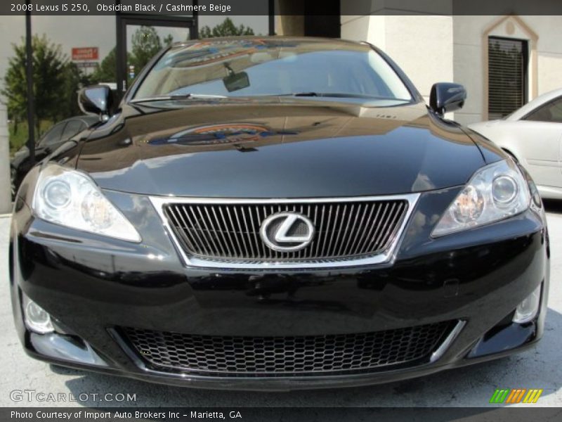 Obsidian Black / Cashmere Beige 2008 Lexus IS 250