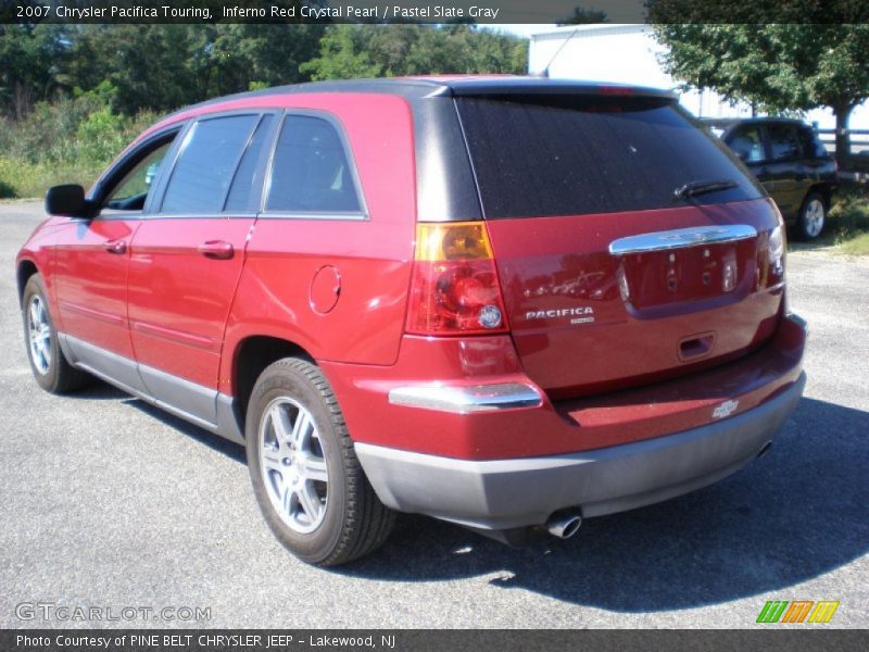 Inferno Red Crystal Pearl / Pastel Slate Gray 2007 Chrysler Pacifica Touring