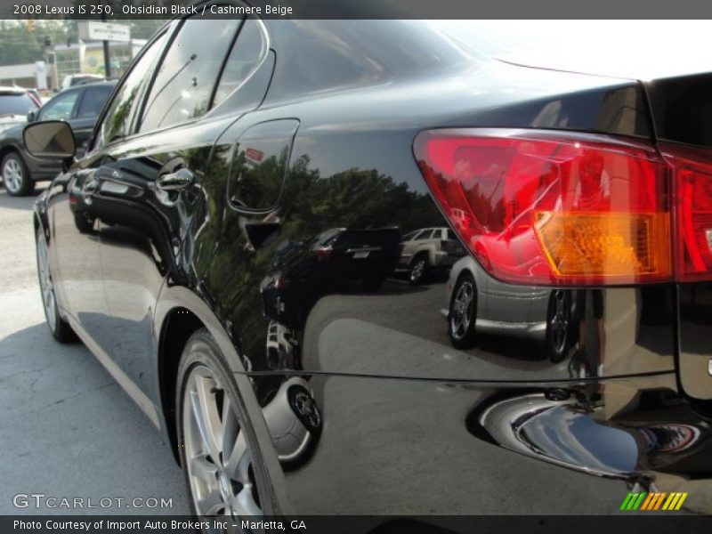 Obsidian Black / Cashmere Beige 2008 Lexus IS 250