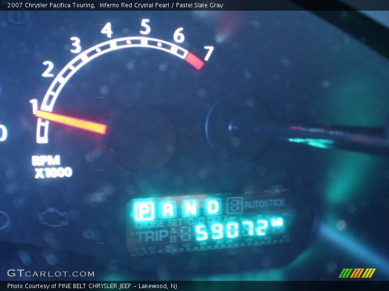 Inferno Red Crystal Pearl / Pastel Slate Gray 2007 Chrysler Pacifica Touring