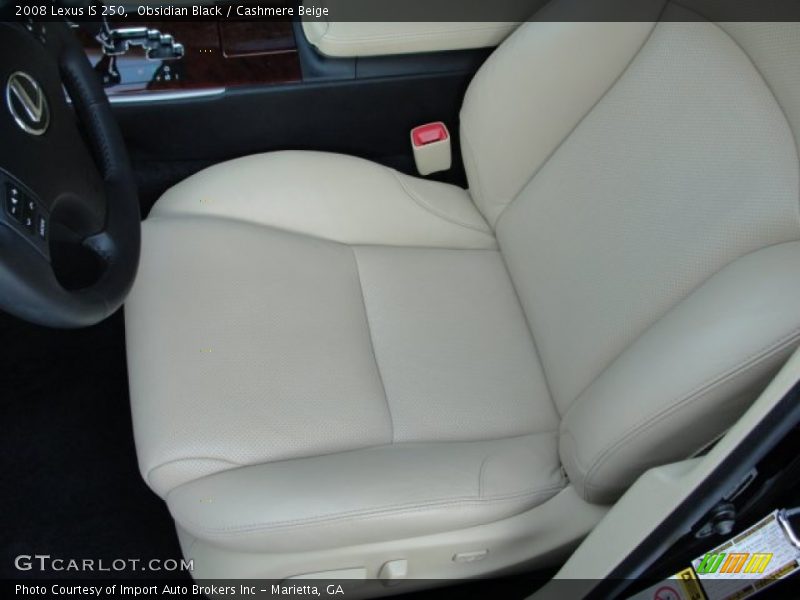 Obsidian Black / Cashmere Beige 2008 Lexus IS 250