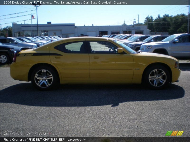 Top Banana Yellow / Dark Slate Gray/Light Graystone 2006 Dodge Charger R/T Daytona