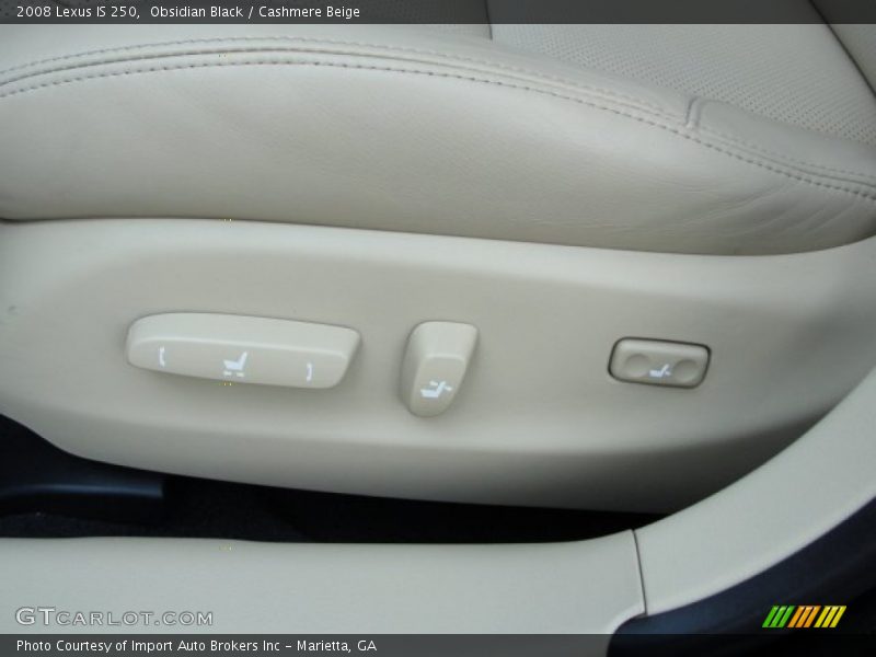 Obsidian Black / Cashmere Beige 2008 Lexus IS 250