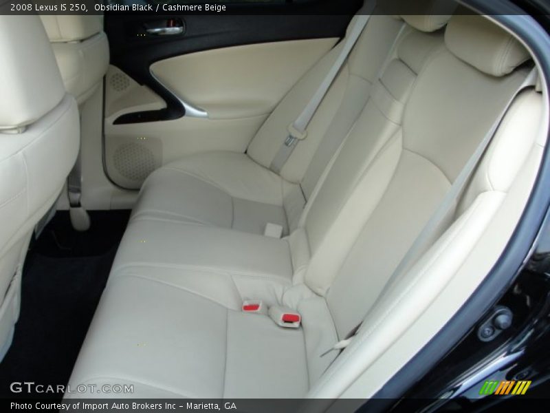 Obsidian Black / Cashmere Beige 2008 Lexus IS 250