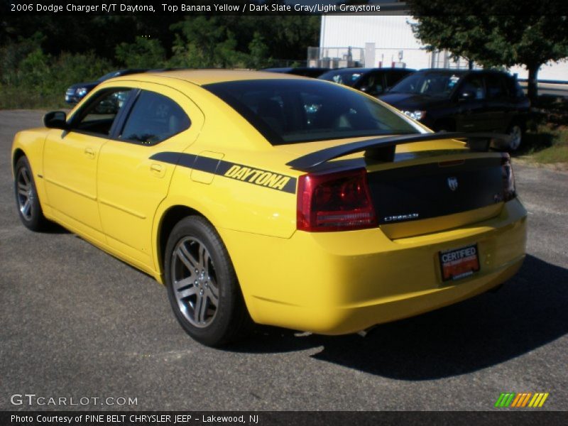 Top Banana Yellow / Dark Slate Gray/Light Graystone 2006 Dodge Charger R/T Daytona