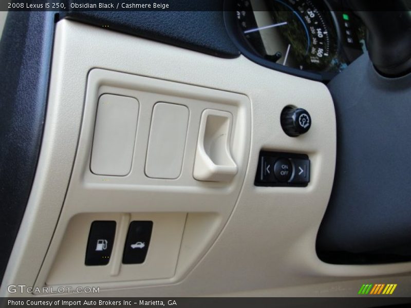 Obsidian Black / Cashmere Beige 2008 Lexus IS 250